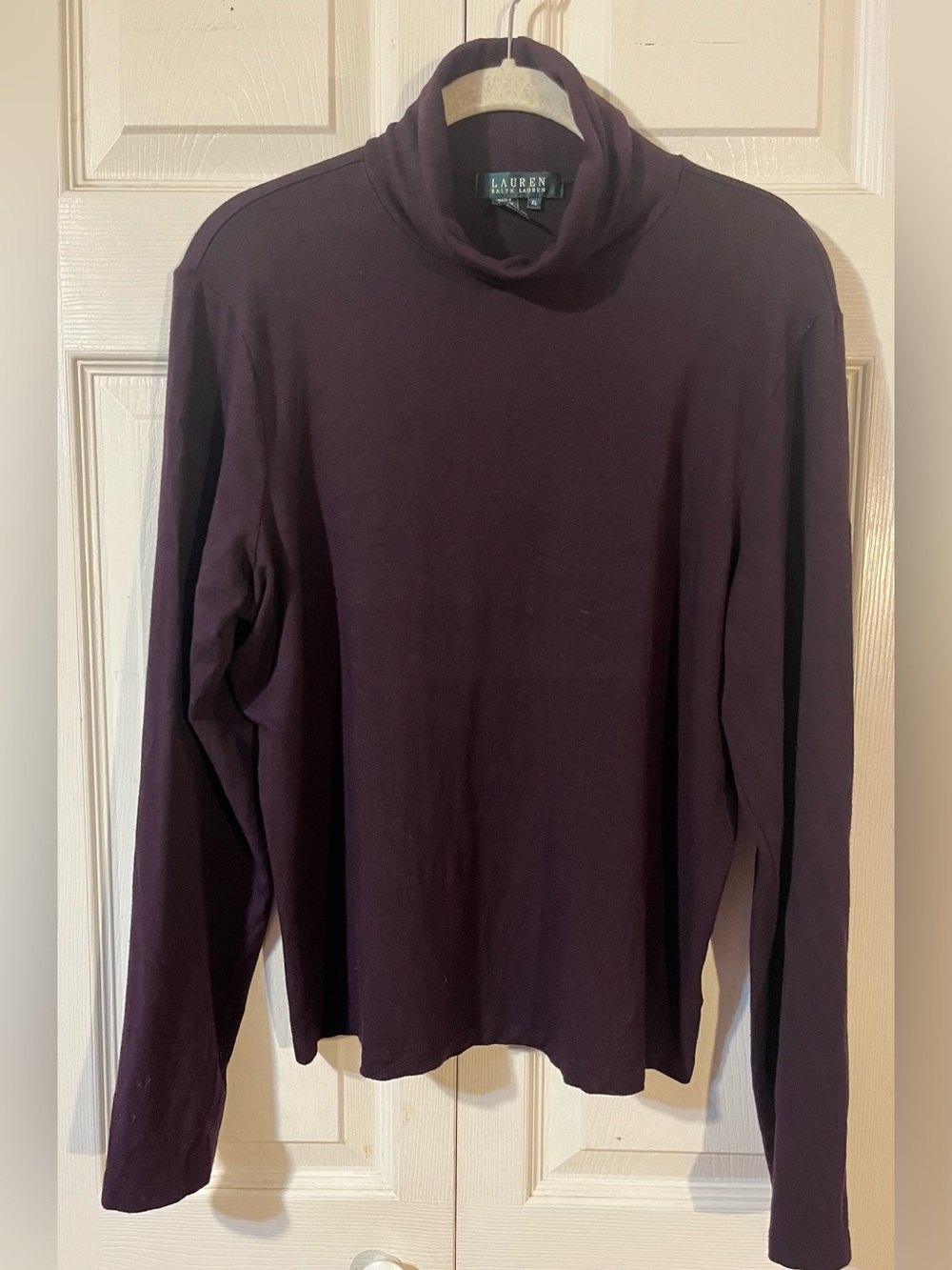 Lauren Ralph Lauren Classic Maroon Turtleneck Top Size XL